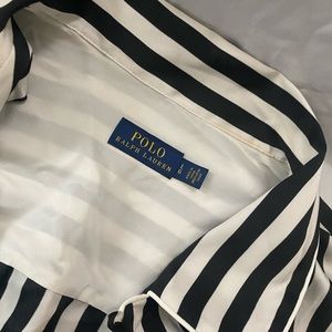 Polo Ralph Lauren stripped button up blouse.
